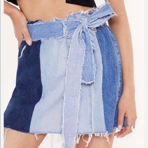 Nasty Gal Wrap Denim Skirt